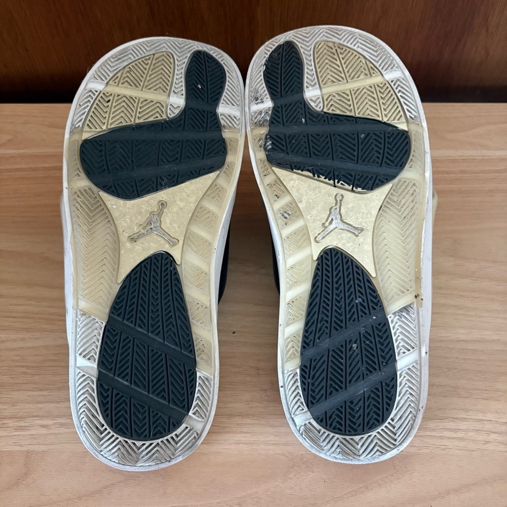 JORDAN sz 8 Sophia Slides Black Cream Crossover Puffy Strap Nike - Picture 6 of 9
